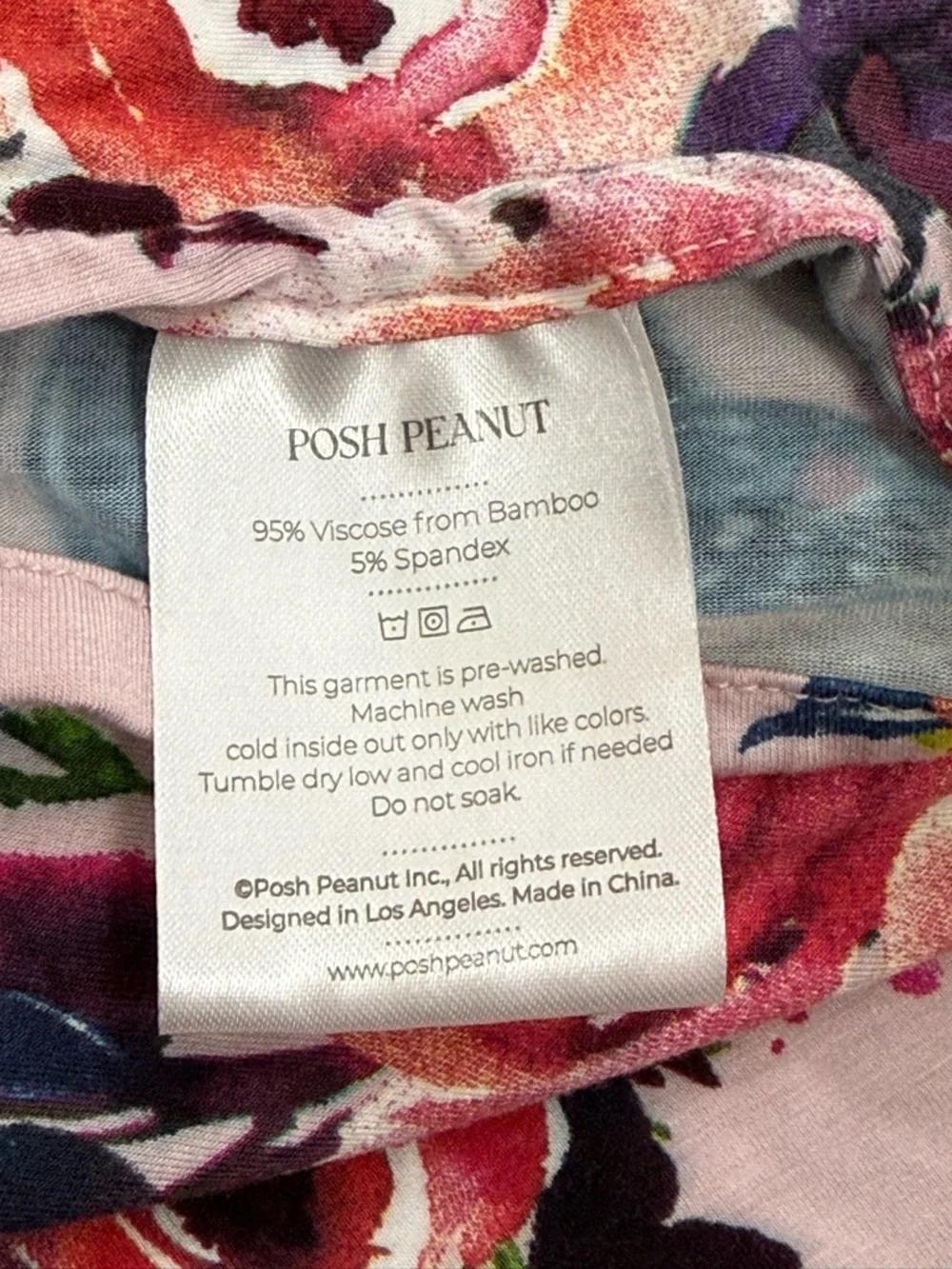 Posh Peanut Dusty Rose Swaddle Blanket - Picture 4 of 5